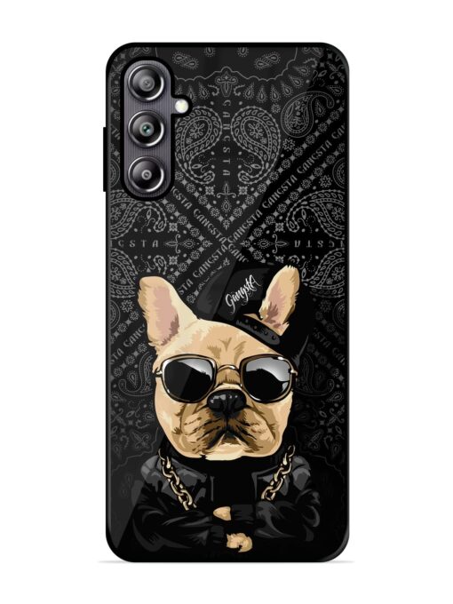 Gangsta Cool Sunmetales Dog Glossy Metal Phone Cover for Samsung Galaxy F54 (5G) Zapvi