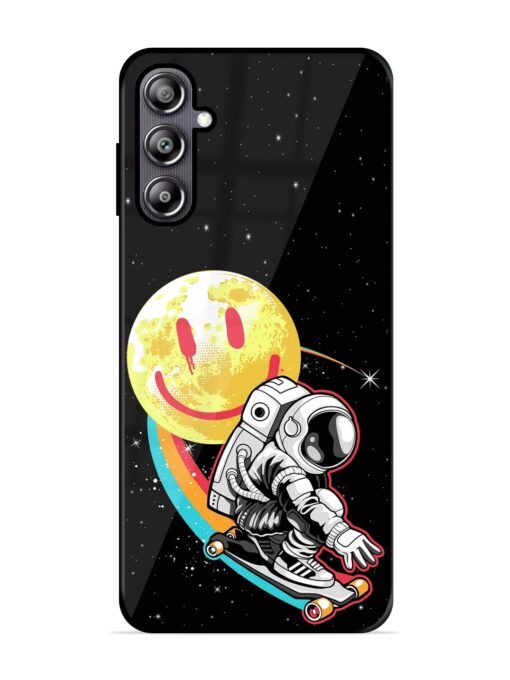 Astronaut Art Glossy Metal Phone Cover for Samsung Galaxy F54 (5G) Zapvi