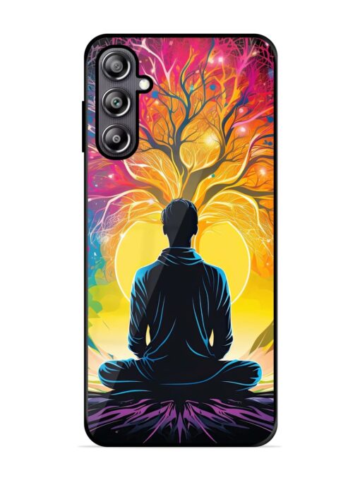 Mind Colourful Glossy Metal Phone Cover for Samsung Galaxy F54 (5G)