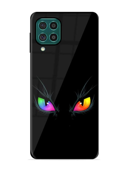 Cat Eyes Glossy Metal Phone Cover for Samsung Galaxy F62