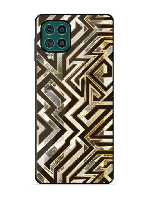 Technology Geometric Seamless Glossy Metal Phone Cover for Samsung Galaxy F62