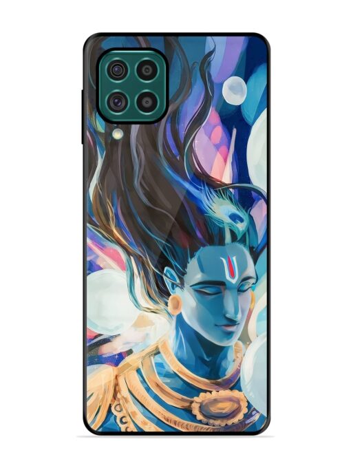 Bhagwan Sri Krishna Glossy Metal Phone Cover for Samsung Galaxy F62