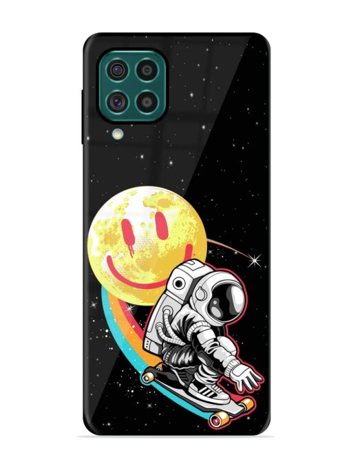 Astronaut Art Glossy Metal Phone Cover for Samsung Galaxy F62