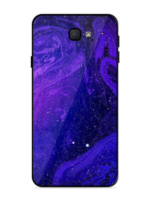 Galaxy Acrylic Abstract Art Glossy Metal Phone Cover for Samsung Galaxy J7 Prime