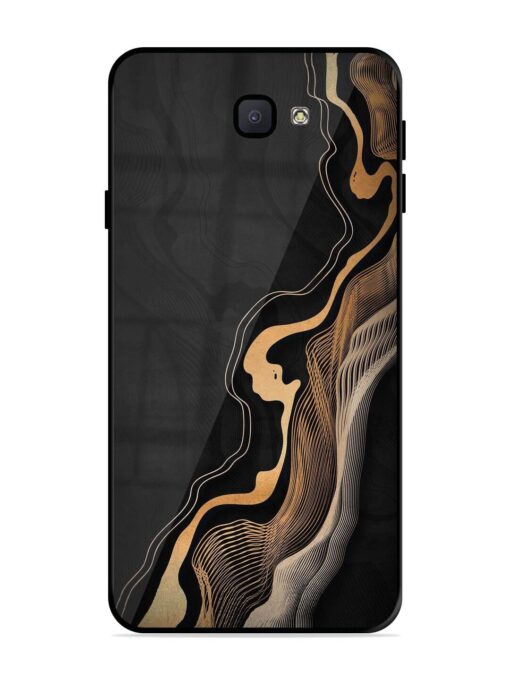 Abstract Art Glossy Metal TPU Phone Cover for Samsung Galaxy J7 Prime Zapvi