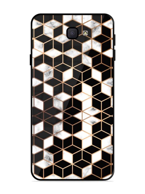 Vector Marble Texture Glossy Metal Phone Cover for Samsung Galaxy J7 Prime Zapvi