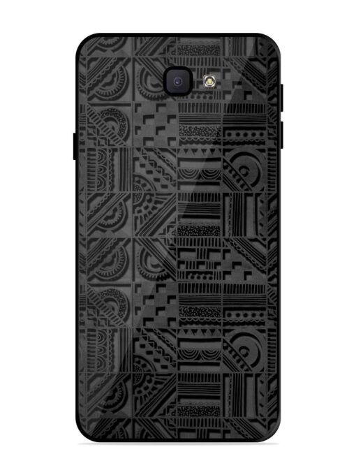 Seamless Pattern Glossy Metal Phone Cover for Samsung Galaxy J7 Prime