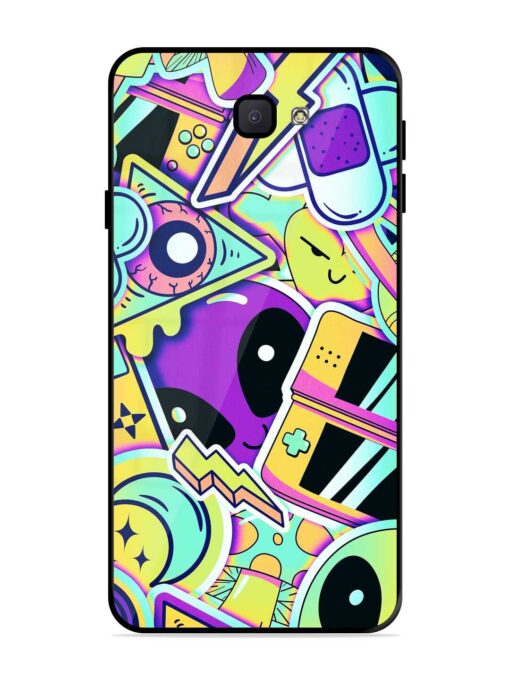 Scratch Art Glossy Metal Phone Cover for Samsung Galaxy J7 Prime Zapvi