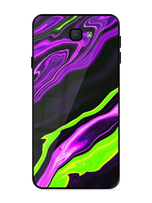 Bright Fluid Violet Glossy Metal Phone Cover for Samsung Galaxy J7 Prime