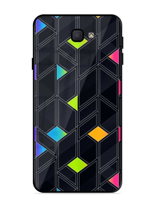 Abstract Mosaic Seamless Glossy Metal Phone Cover for Samsung Galaxy J7 Prime Zapvi