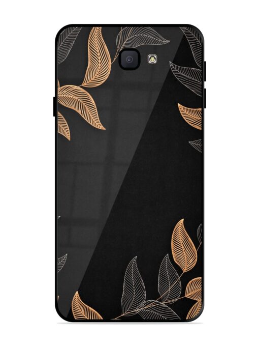 Foliage Art Glossy Metal Phone Cover for Samsung Galaxy J7 Prime