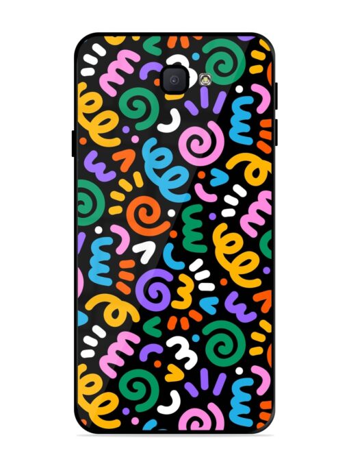 Colorful Seamless Vector Glossy Metal Phone Cover for Samsung Galaxy J7 Prime