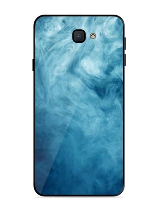 Blue Smoke Art Glossy Metal Phone Cover for Samsung Galaxy J7 Prime