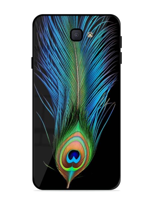 Peacock Feather Glossy Metal TPU Phone Cover for Samsung Galaxy J7 Prime