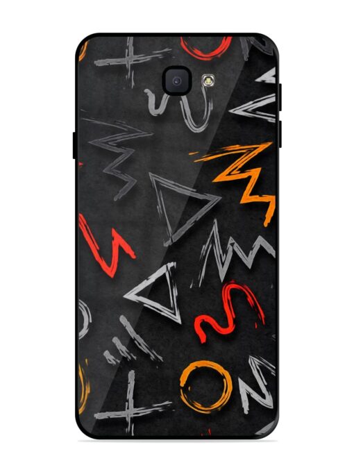 Grungy Graffiti Glossy Metal Phone Cover for Samsung Galaxy J7 Prime