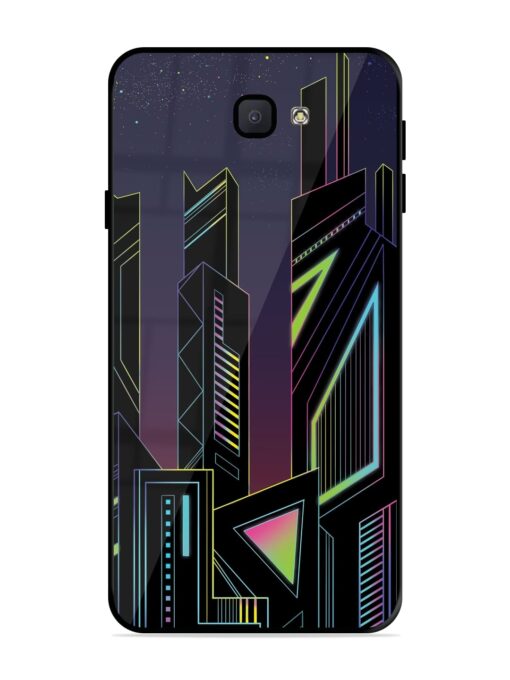 Neon Dreamscape Glossy Metal Phone Cover for Samsung Galaxy J7 Prime