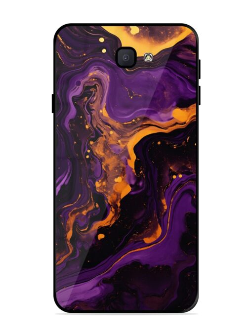 Painting Of A Purple Glossy Metal Phone Cover for Samsung Galaxy J7 Prime