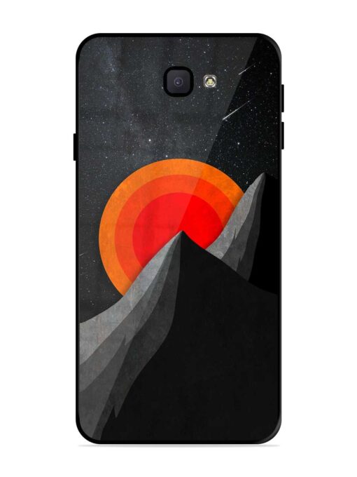 Black Mountain Glossy Metal Phone Cover for Samsung Galaxy J7 Prime 2