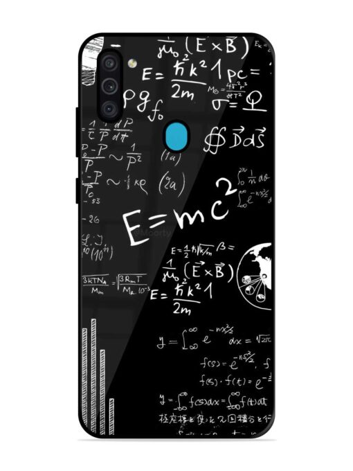 E=Mc2 Mass?Energy Equivalence Glossy Metal Phone Cover for Samsung Galaxy M11