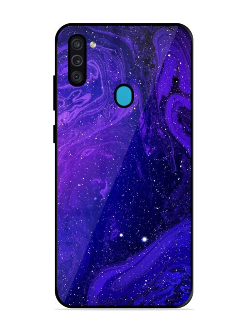 Galaxy Acrylic Abstract Art Glossy Metal Phone Cover for Samsung Galaxy M11