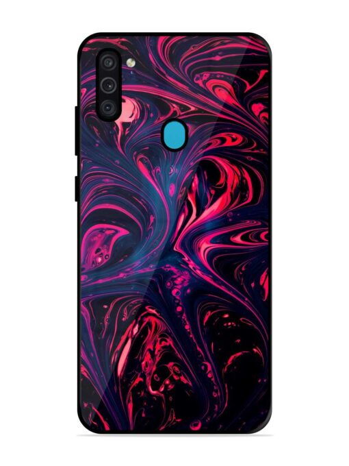 Abstract Background Glossy Metal Phone Cover for Samsung Galaxy M11 Zapvi