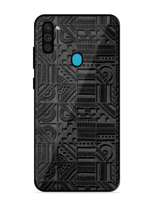 Seamless Pattern Glossy Metal Phone Cover for Samsung Galaxy M11