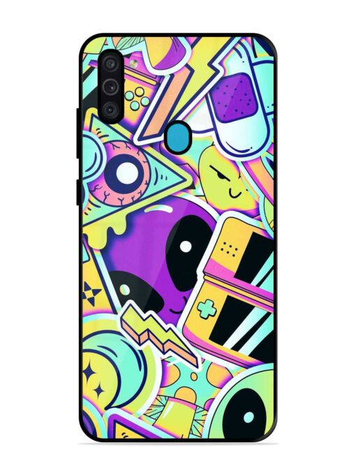 Scratch Art Glossy Metal Phone Cover for Samsung Galaxy M11