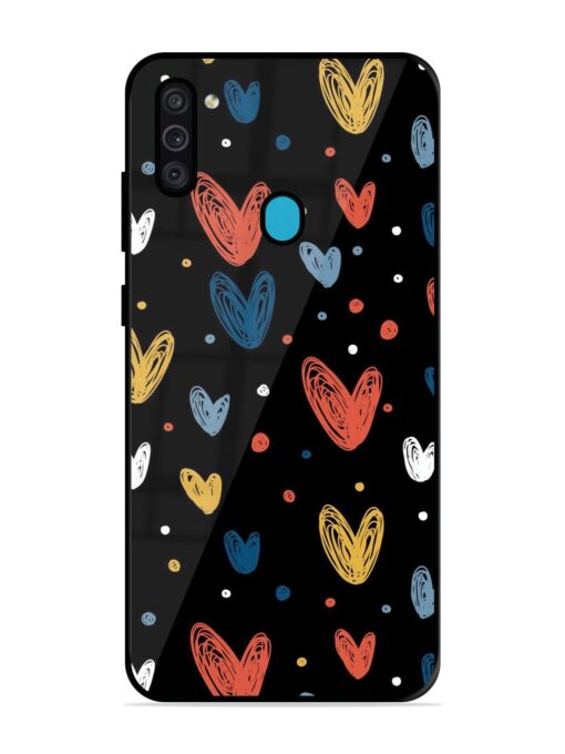 Happy Valentines Day Glossy Metal TPU Phone Cover for Samsung Galaxy M11