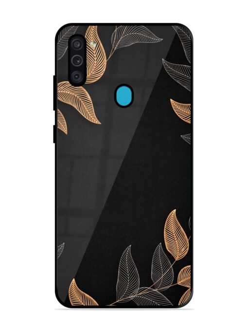 Foliage Art Glossy Metal Phone Cover for Samsung Galaxy M11