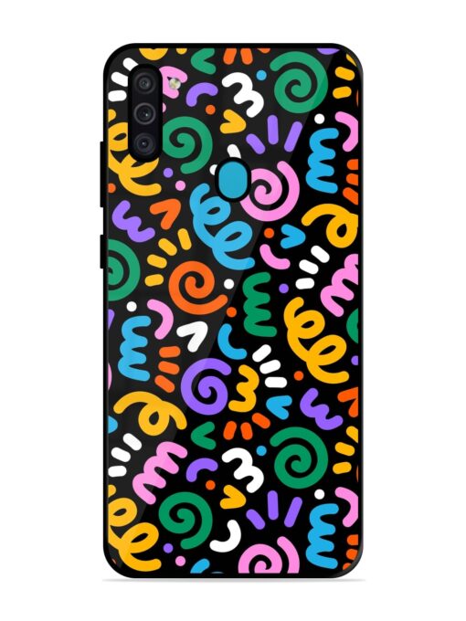 Colorful Seamless Vector Glossy Metal Phone Cover for Samsung Galaxy M11