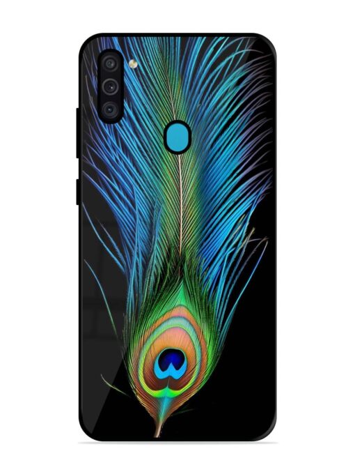 Peacock Feather Glossy Metal TPU Phone Cover for Samsung Galaxy M11