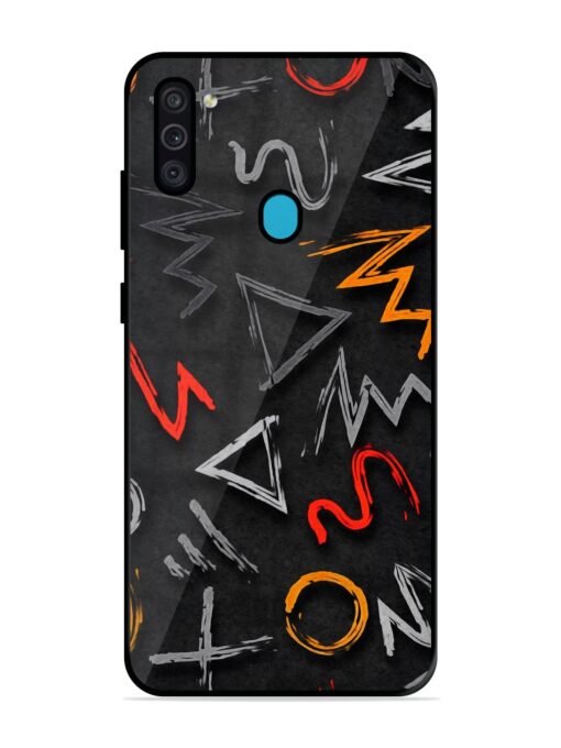 Grungy Graffiti Glossy Metal Phone Cover for Samsung Galaxy M11