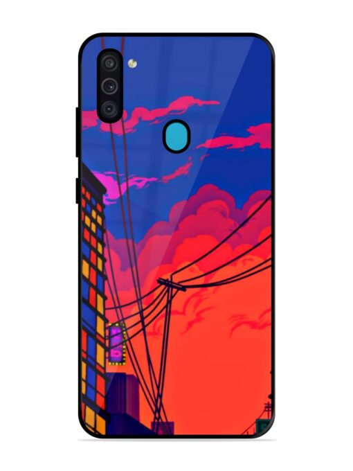 Sky At Morning Glossy Metal Phone Cover for Samsung Galaxy M11