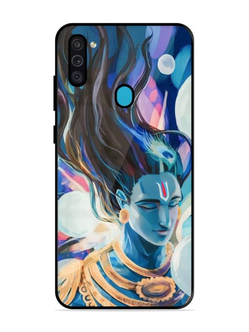 Bhagwan Sri Krishna Glossy Metal Phone Cover for Samsung Galaxy M11 Zapvi