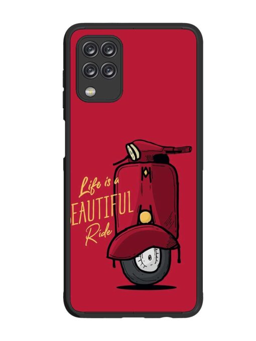 Life Is Beautiful Rides Glossy Metal Phone Cover for Samsung Galaxy M12