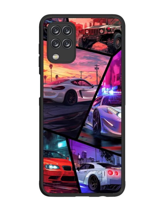 Ride In Pixels Glossy Metal Phone Cover for Samsung Galaxy M12 Zapvi