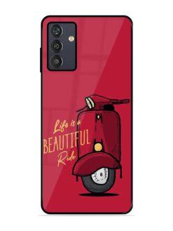 Life Is Beautiful Rides Glossy Metal Phone Cover for Samsung Galaxy M13 (4G)