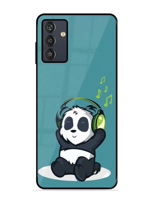 Music Panda Glossy Metal Phone Cover for Samsung Galaxy M13 (4G) Zapvi