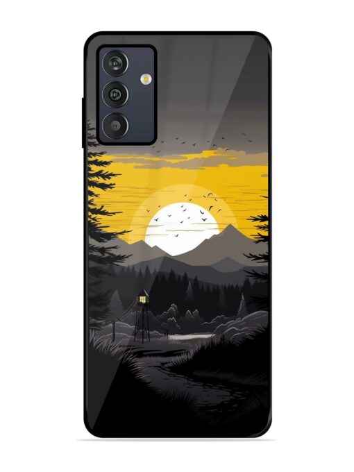 Sunset Vector Glossy Metal Phone Cover for Samsung Galaxy M13 (4G)