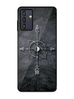 Lighting Cross Glossy Metal Phone Cover for Samsung Galaxy M13 (4G)