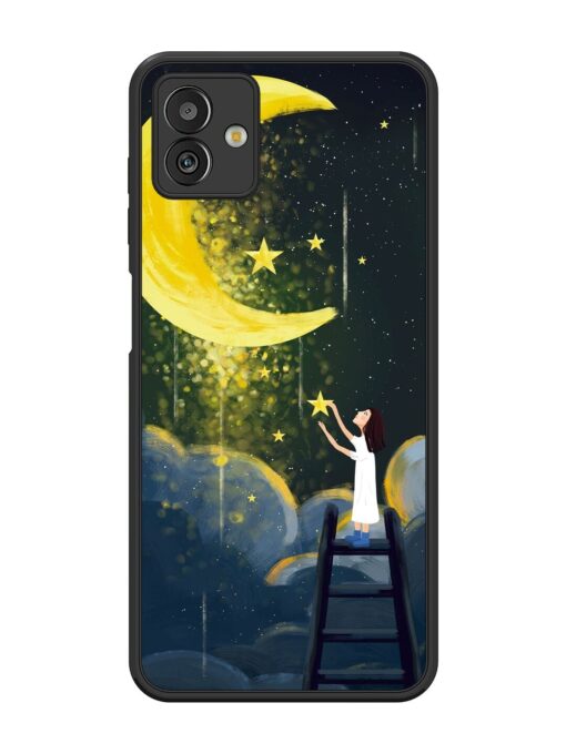 Moonlight Healing Night Illustration Glossy Metal TPU Phone Cover for Samsung Galaxy M13 (5G) Zapvi