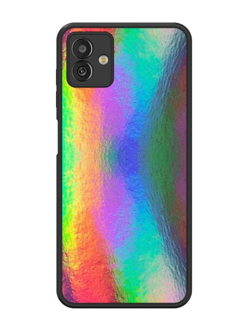 Colorful Holographic Background Glossy Metal TPU Phone Cover for Samsung Galaxy M13 (5G)