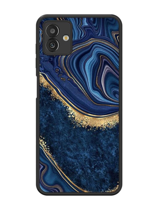 Abstract Background Blue Glossy Metal TPU Phone Cover for Samsung Galaxy M13 (5G) Zapvi