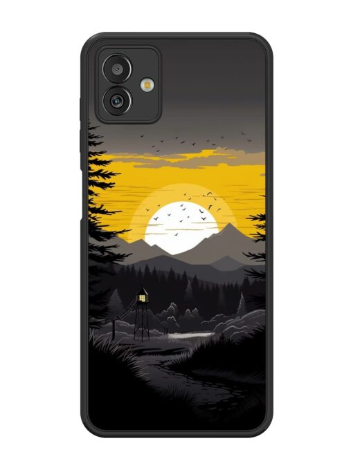 Sunset Vector Glossy Metal Phone Cover for Samsung Galaxy M13 (5G) Zapvi