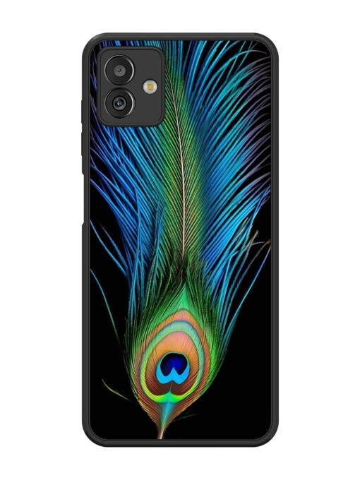 Peacock Feather Glossy Metal TPU Phone Cover for Samsung Galaxy M13 (5G) Zapvi