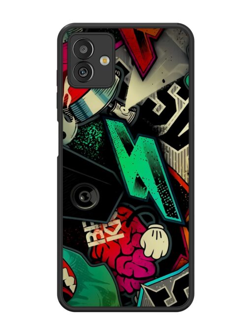 Graffiti Art Glossy Metal Phone Cover for Samsung Galaxy M13 (5G) Zapvi