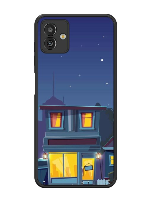 Vector Night House Glossy Metal Phone Cover for Samsung Galaxy M13 (5G) Zapvi