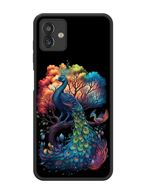 Peacock Tree Art Glossy Metal Phone Cover for Samsung Galaxy M13 (5G) Zapvi