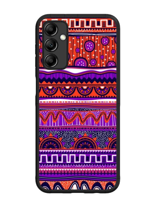 Ethnic Seamless Pattern Glossy Metal TPU Phone Cover for Samsung Galaxy M14 (5G) Zapvi