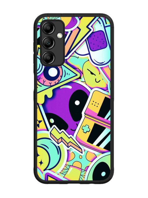 Scratch Art Glossy Metal Phone Cover for Samsung Galaxy M14 (5G) Zapvi